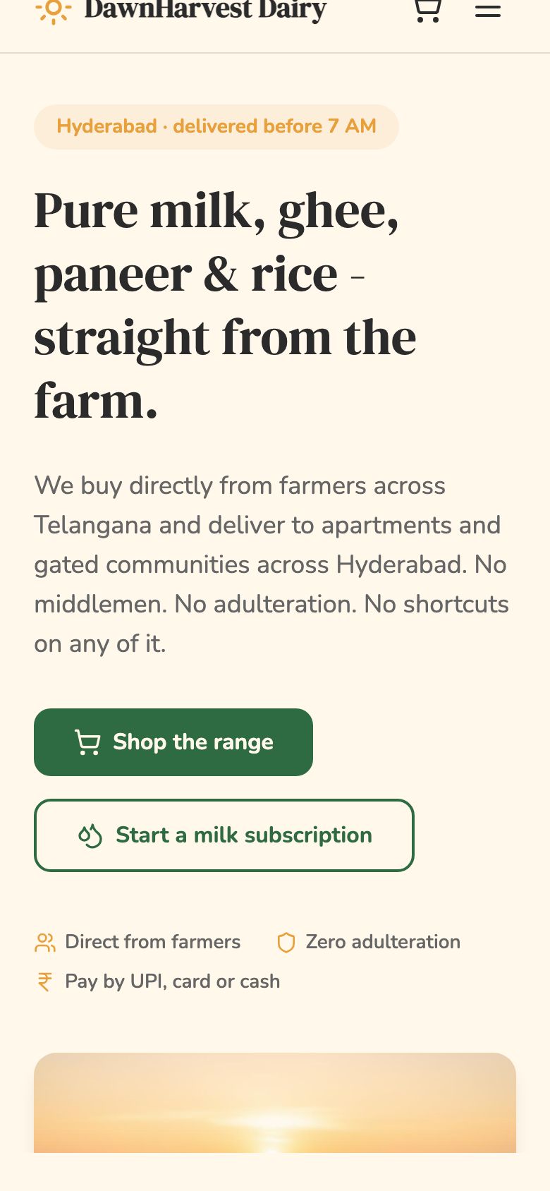 DawnHarvest Dairy - mobil