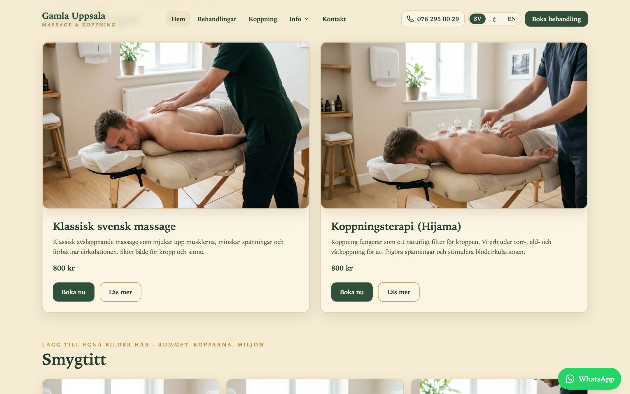 Gamla Uppsala Massage - innehåll (desktop)