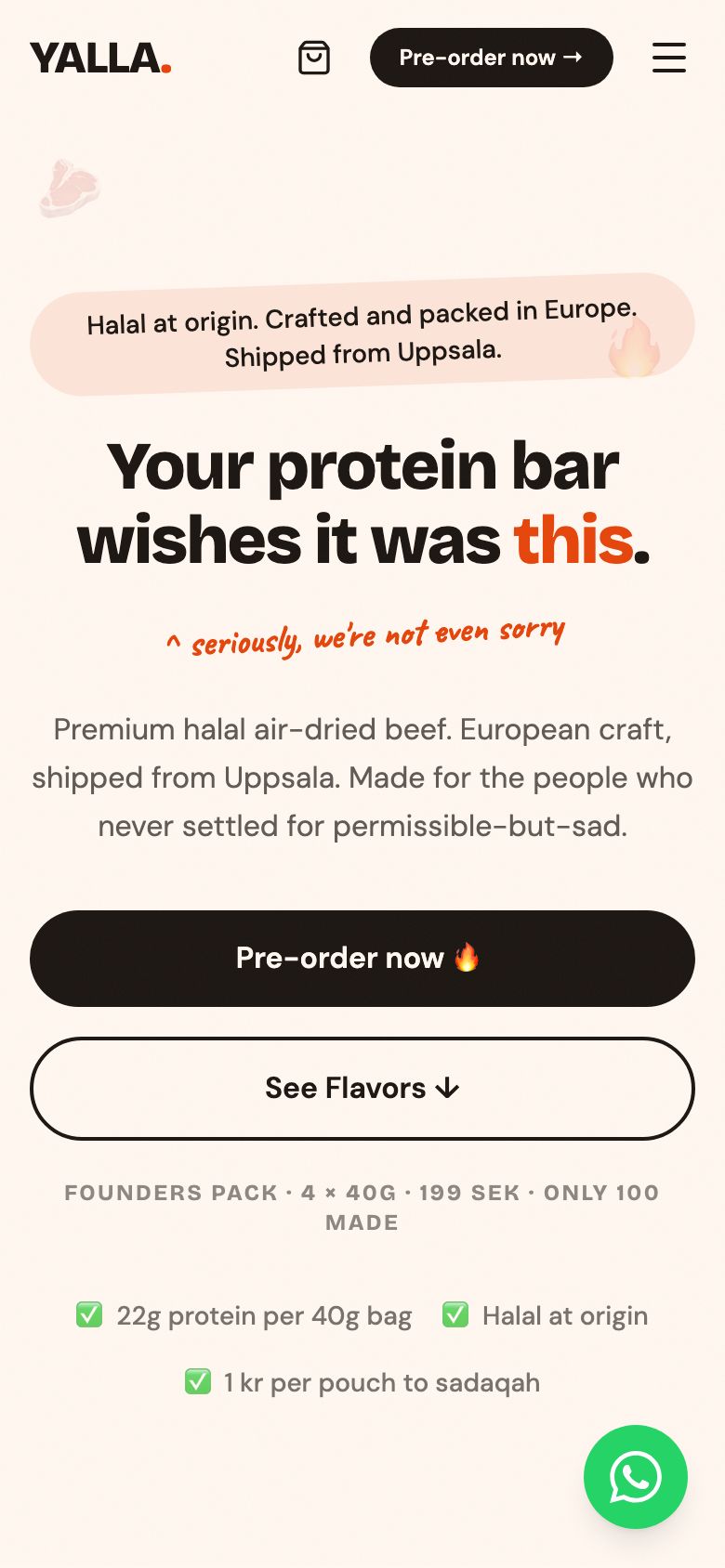 Yalla Jerky - mobil